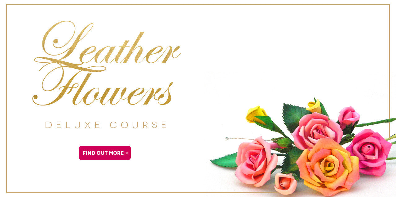 Leather Flowers online courses with Cherryl McIntyre