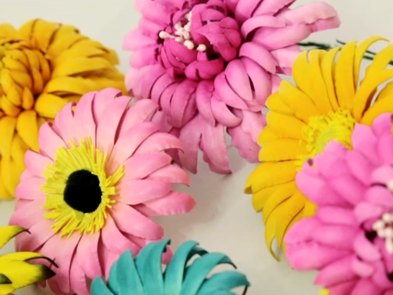 Hat Academy Online Tutorial  D14  "Enchanting Leather Flowers" -Leather for Lesson - Exquisite Leather by Cherryl McIntyre, Brisbane Australia